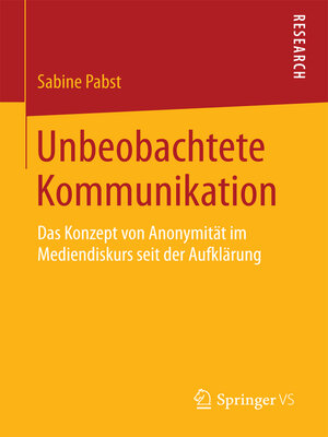cover image of Unbeobachtete Kommunikation